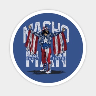Macho Man Stars And Stripes Magnet
